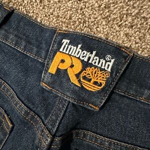 Timberland PRO Men's Dark Indigo Work Jeans with Gold Logo